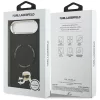 Karl Lagerfeld - Leather Karl & Choupette Pins MagSafe (KLHMP17MPSMLRKCK) - iPhone 17 Air - Black