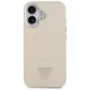 Guess - Keménytok Háromszög Logó MagSafe (GUHMP17SPSDTSCME) - iPhone 17 - Bézs