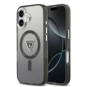   Guess - IML Átmenetes Háromszög Logó MagSafe (GUHMP17SHGTMLCGK) - iPhone 17 - Fekete