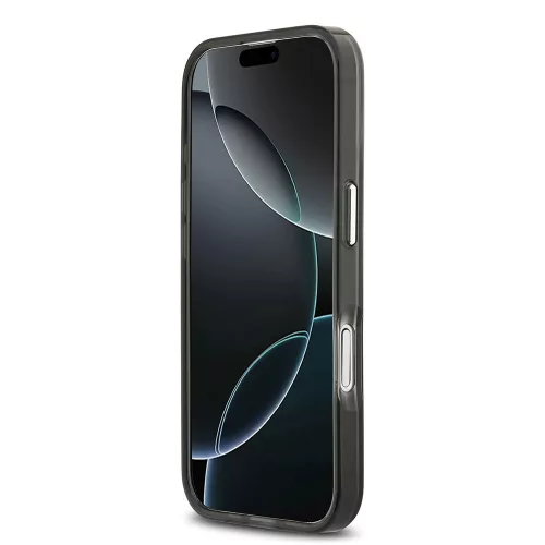 Guess - IML Átmenetes Háromszög Logó MagSafe (GUHMP17SHGTMLCGK) - iPhone 17 - Fekete