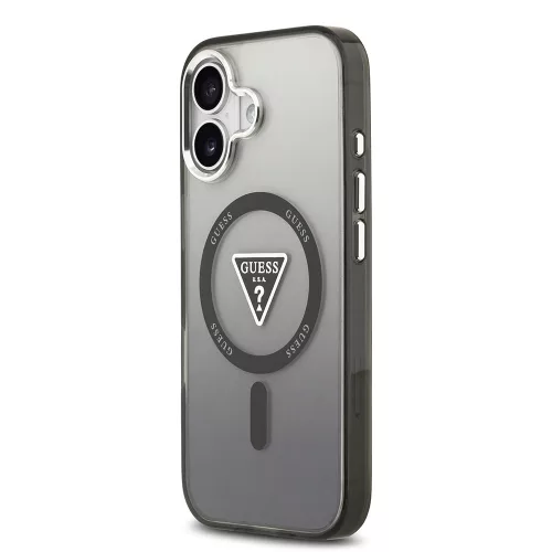Guess - IML Átmenetes Háromszög Logó MagSafe (GUHMP17SHGTMLCGK) - iPhone 17 - Fekete