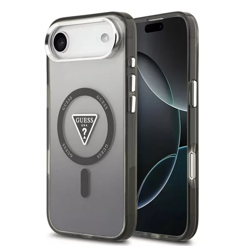 Guess - IML Átmenetes Háromszög Logó MagSafe (GUHMP17MHGTMLCGK) - iPhone 17 Air - Fekete