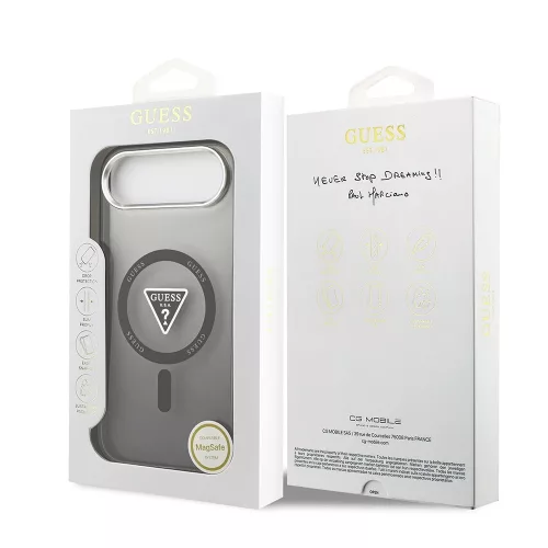 Guess - IML Átmenetes Háromszög Logó MagSafe (GUHMP17MHGTMLCGK) - iPhone 17 Air - Fekete