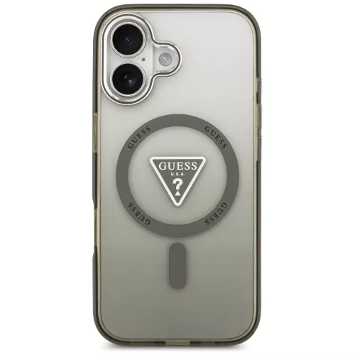 Guess - IML Átmenetes Háromszög Logó MagSafe (GUHMP17SHGTMLCGA) - iPhone 17 - Khaki