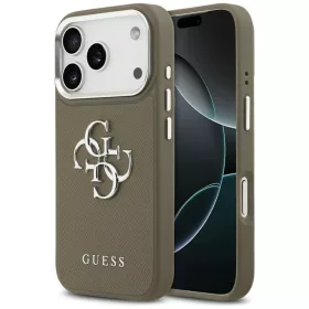   Guess - Keménytok Nagy 4G Klasszikus Logó (GUHCP17LPG4SMCEW) - iPhone 17 Pro - Barna