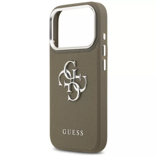 Guess - Keménytok Nagy 4G Klasszikus Logó (GUHCP17LPG4SMCEW) - iPhone 17 Pro - Barna