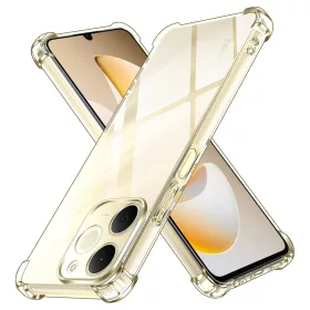   Techsuit - Shockproof Átlátszó Ütésálló Szilikon tok - Realme Note 70T - Átlátszó