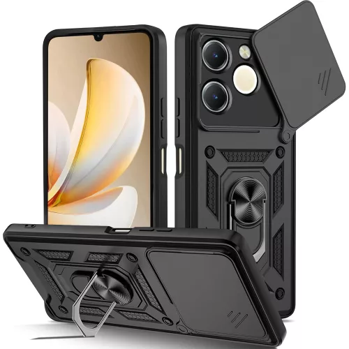 Techsuit - CamShield ütésálló tok - Realme Note 70T - Fekete