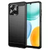 Techsuit - Carbon szilikon tok - Honor X5c Plus - Fekete
