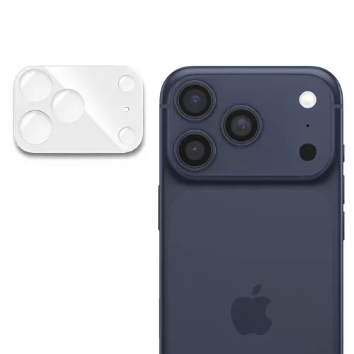 Techsuit - Full Camera - Kameravédő üvegfólia - iPhone 17 Pro - Ezüst