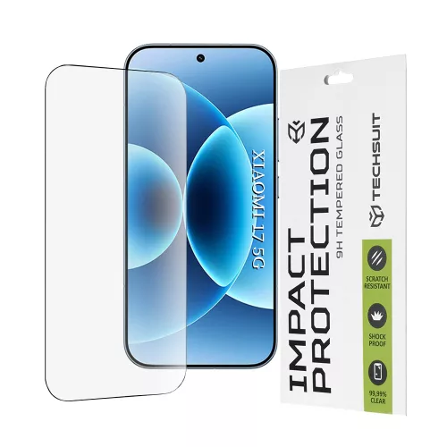 Techsuit - 111D Full Cover / Full Glue Glass - Xiaomi 17 - Black