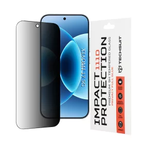   Techsuit - 111D Privacy betekintésgátló üvegfólia - Xiaomi 17 - Fekete