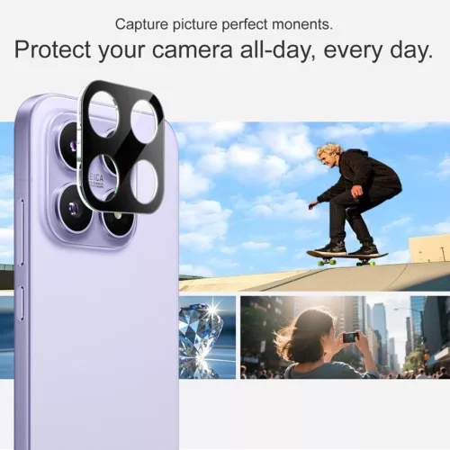 Techsuit - Full Camera - Kameravédő üvegfólia - Xiaomi 17 - Fekete