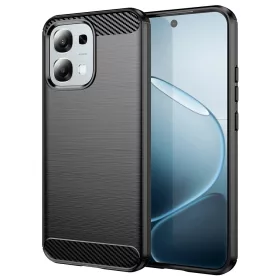   Techsuit - Carbon szilikon tok - Oppo A6 Pro 4G / A6 Pro 5G - Fekete