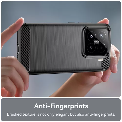 Techsuit - Carbon szilikon tok - Oppo A6 Pro 4G / A6 Pro 5G - Fekete