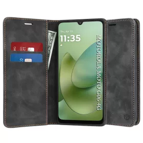   Techsuit - Confy Cover kinyitható tok - Motorola Moto G06 - Fekete
