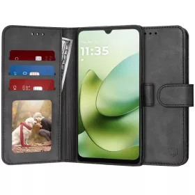   Techsuit - Diary Book kinyitható tok - Motorola Moto G06 - Fekete