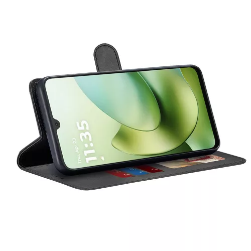 Techsuit - Diary Book kinyitható tok - Motorola Moto G06 - Fekete