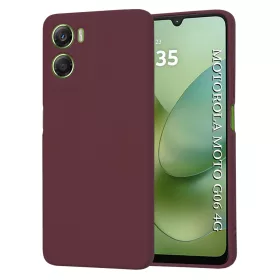   Techsuit - SoftFlex szilikon tok - Motorola Moto G06 - Bordó