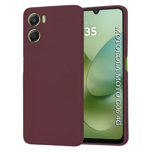 Techsuit - SoftFlex szilikon tok - Motorola Moto G06 - Bordó