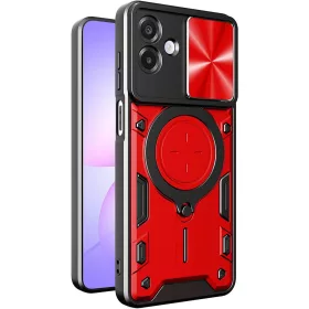   Techsuit - CamGuard Pro ütésálló tok - Samsung Galaxy A07 4G - Piros