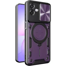   Techsuit - CamGuard Pro ütésálló tok - Samsung Galaxy A07 4G - Lila
