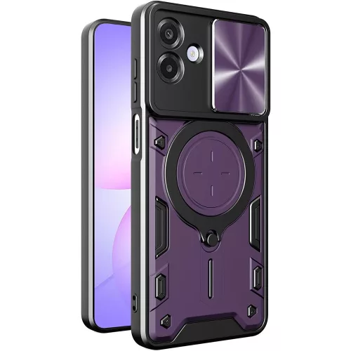 Techsuit - CamGuard Pro ütésálló tok - Samsung Galaxy A07 4G - Lila