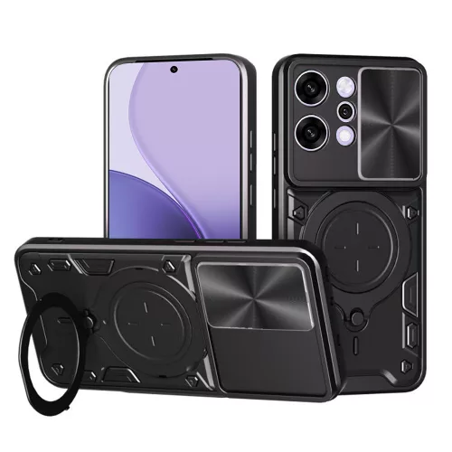 Techsuit - CamGuard Pro tok ütésálló tok - Oppo Reno14 Pro - Fekete