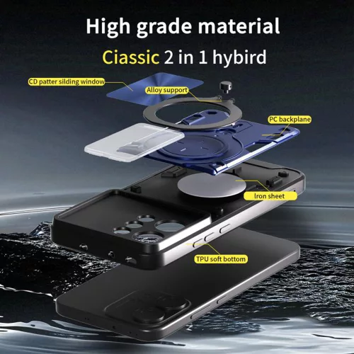 Techsuit - CamGuard Pro tok ütésálló tok - Oppo Reno14 Pro - Fekete