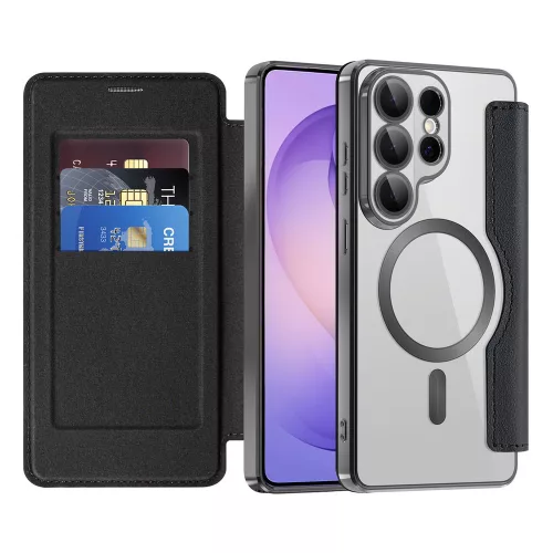 Techsuit - SmartMag Book Case - Samsung Galaxy S26 Ultra - Black