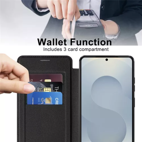Techsuit - SmartMag Book Case - Samsung Galaxy S26 Ultra - Black