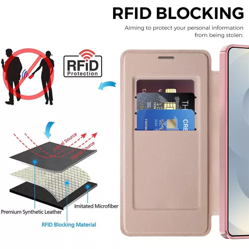 Techsuit - SmartMag Book Case - Samsung Galaxy S26 Ultra - Pink