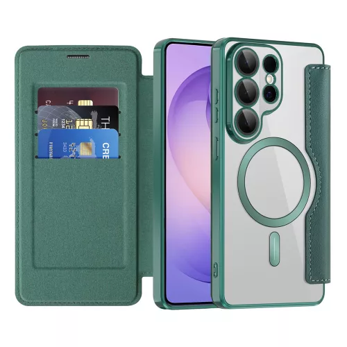 Techsuit - SmartMag Book Case - Samsung Galaxy S26 Ultra - Green