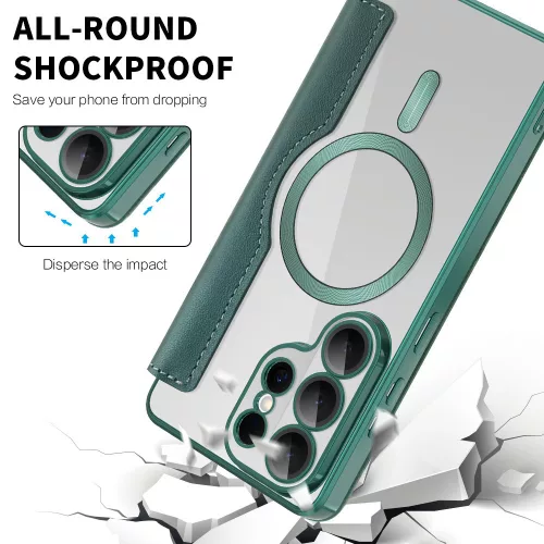 Techsuit - SmartMag Book Case - Samsung Galaxy S26 Ultra - Green