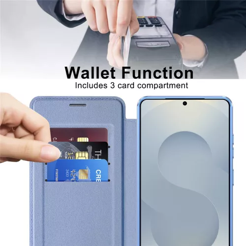 Techsuit - SmartMag Book Case - Samsung Galaxy S26 Ultra - Light Blue