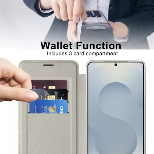 Techsuit - SmartMag Book Case - Samsung Galaxy S26 Ultra - Gray