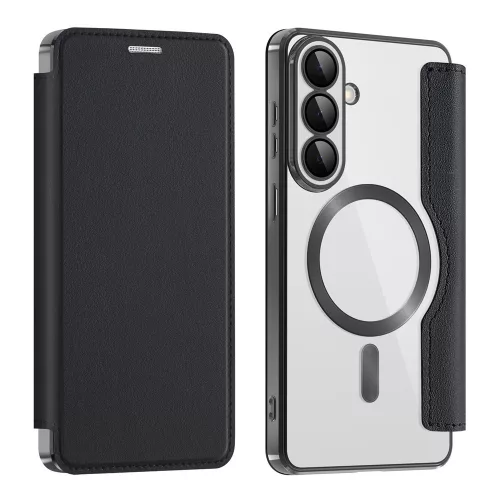 Techsuit - SmartMag kinyitható tok - Samsung Galaxy S26 Plus - Fekete