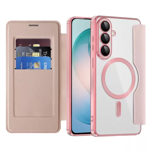 Techsuit - SmartMag Book Case - Samsung Galaxy S26 Plus - Pink