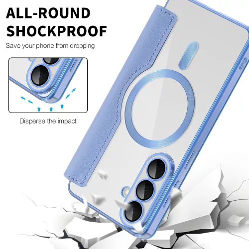 Techsuit - SmartMag Book Case - Samsung Galaxy S26 Plus - Light Blue