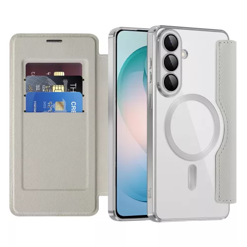 Techsuit - SmartMag kinyitható tok - Samsung Galaxy S26 Plus - Szürke