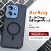 Techsuit - PureFrost MagSafe Ütésálló tok Ütésálló tok - Xiaomi Redmi 15C 4G / Redmi 15C 5G - Matt fekete