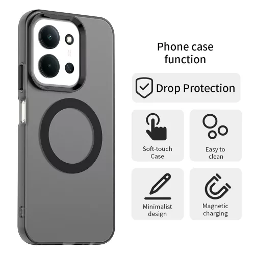 Techsuit - CandyCase MagSafe tok - Xiaomi Redmi 15C 4G / Redmi 15C 5G / Poco C85 4G - Fekete