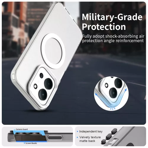 Techsuit - CandyCase MagSafe tok - Xiaomi Redmi 15C 4G / Redmi 15C 5G / Poco C85 4G - Fehér