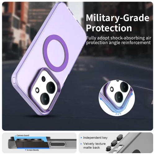 Techsuit - CandyCase MagSafe tok - Xiaomi Redmi 15C 4G / Redmi 15C 5G / Poco C85 4G - Lila