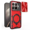 Techsuit - CamGuard Pro tok ütésálló tok - Xiaomi 15T Pro - Piros