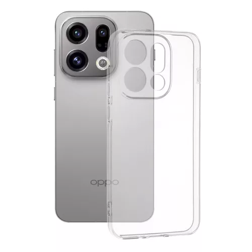 Techsuit - Clear Silicone tok - Oppo Find X9 - Átlátszó