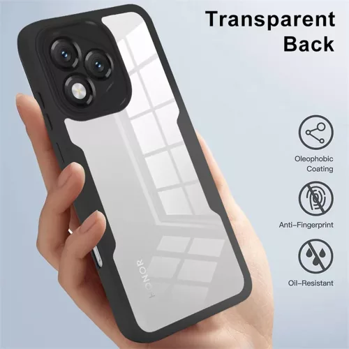 Techsuit - ColorVerse 360 tok kijelzővédővel - Honor X5c Plus - Fekete