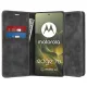 Techsuit - Confy Cover kinyitható tok - Motorola Edge 70 - Fekete