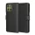 Techsuit - Leather Folio kinyitható tok - Motorola Edge 70 - Fekete