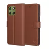 Techsuit - Leather Folio kinyitható tok - Motorola Edge 70 - Barna
